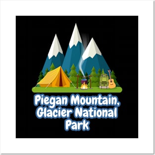 Piegan Mountain, Glacier National Park Posters and Art